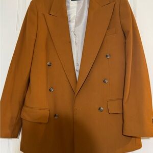 ASOS Camel Blazer with Black Collar